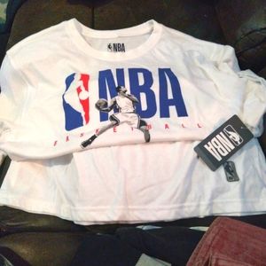 One white Large NBA shirt tag still on it